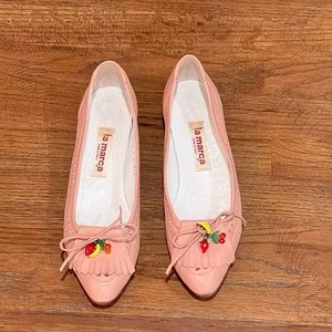 La Marca Leather Flat Shoes